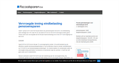 Desktop Screenshot of fiscaalsparen.be